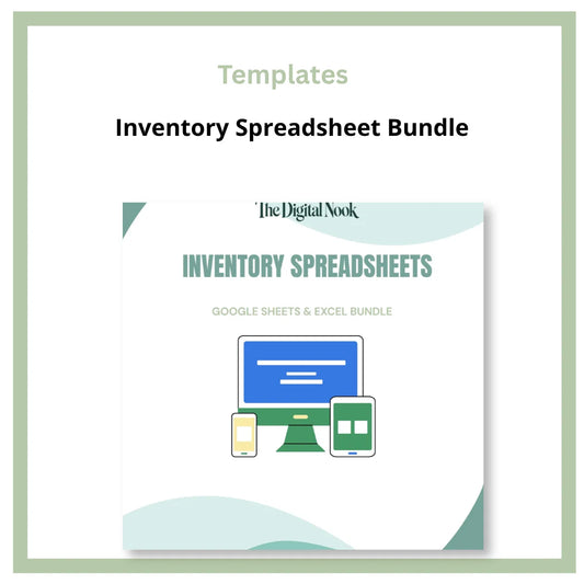 Inventory Spreadsheet Bundle